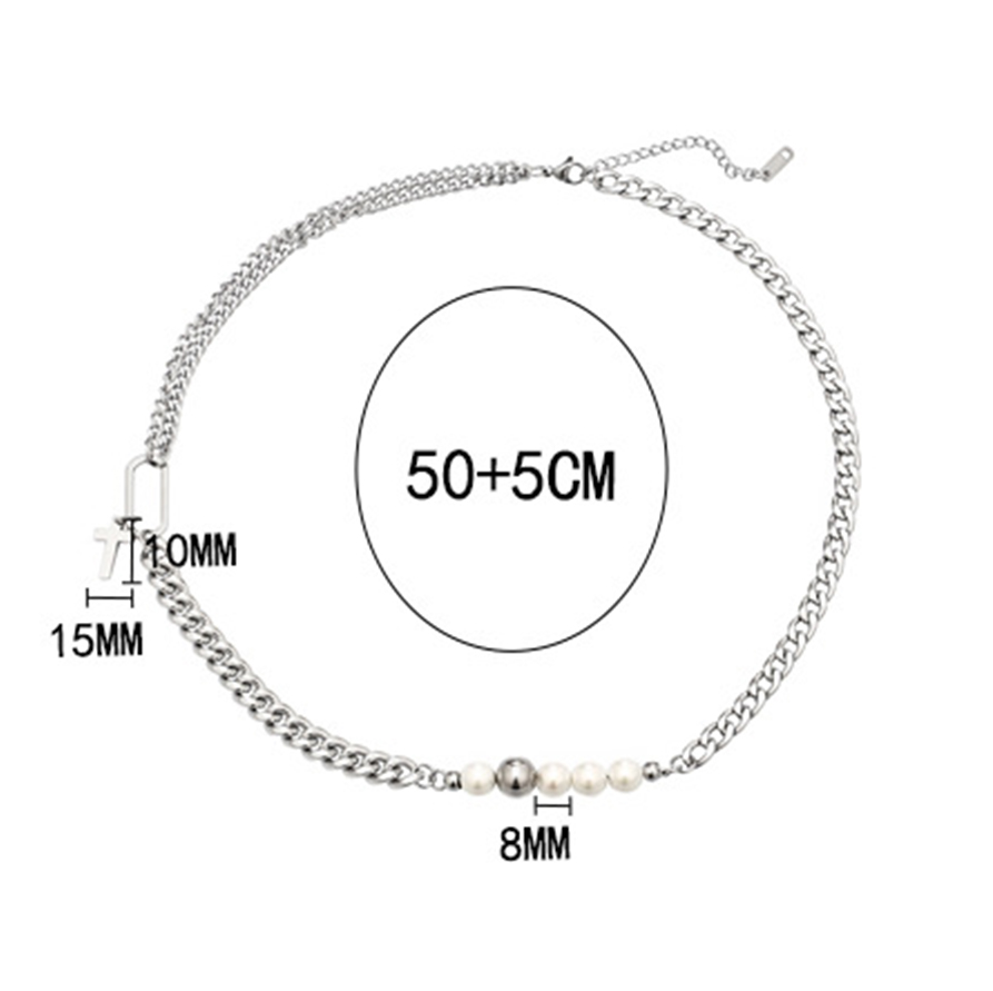 链长50cmx尾链5cmx珍珠直径8mmx十字架长度15mmx十字架宽度10mm